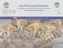 Tablet Screenshot of anypest.co.uk